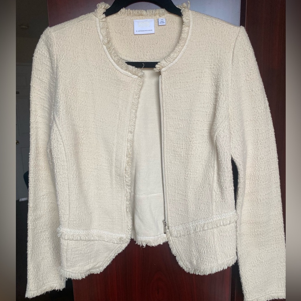 Anthropologie Cream Women's Jacket